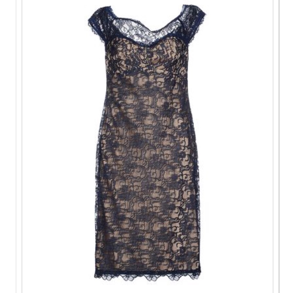 Dina Bar-el navy lace dress. New!
